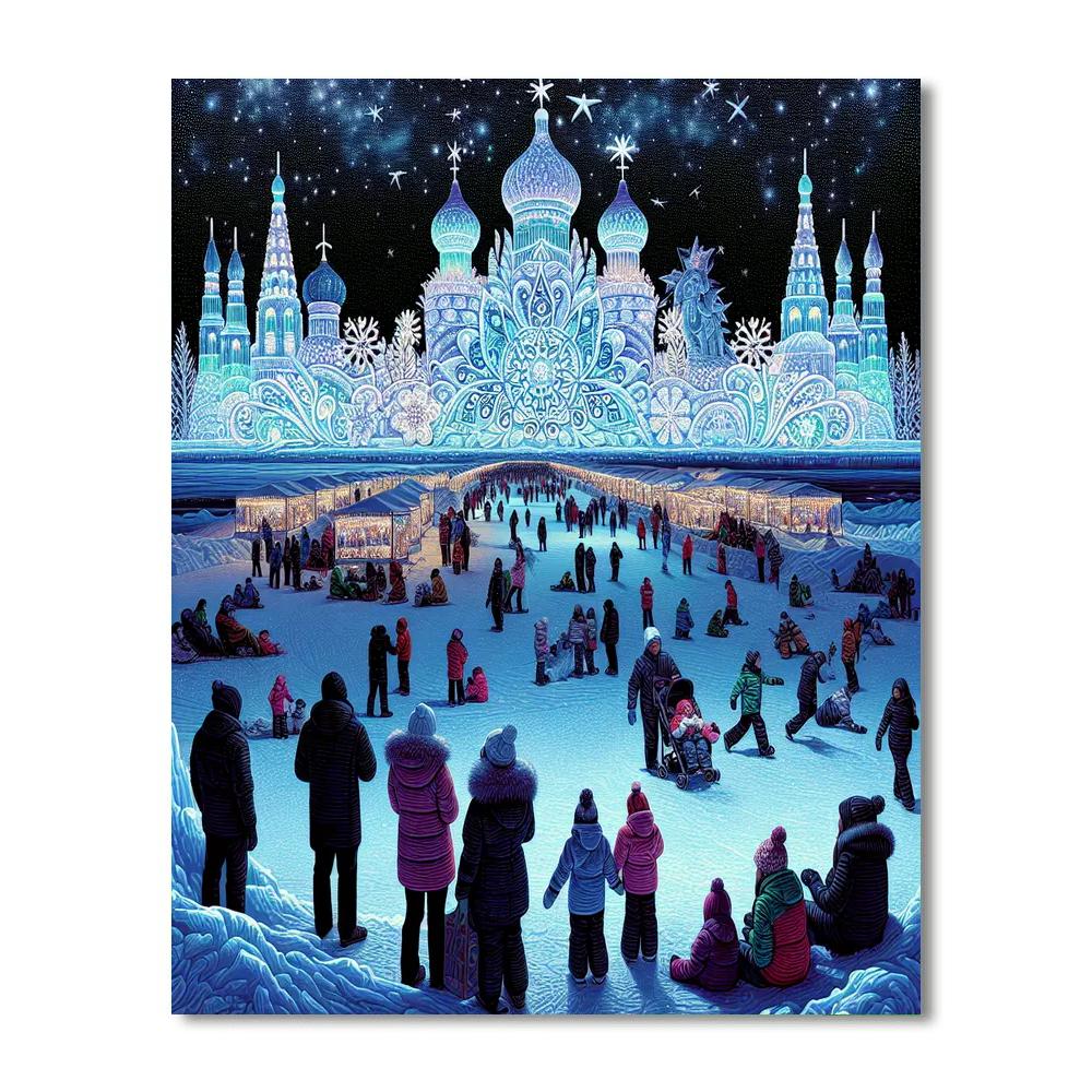 Snow And Ice Festival - Japan Paint By Number