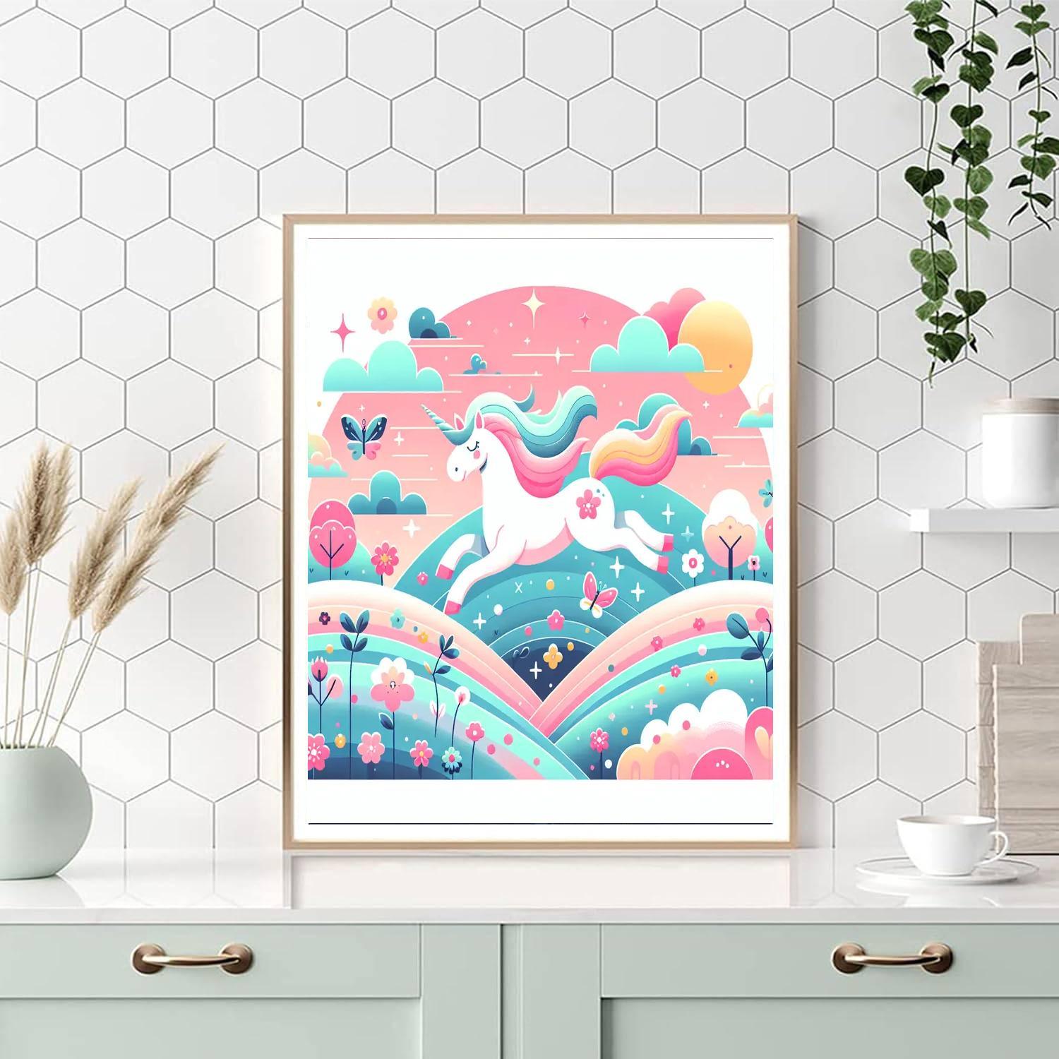 Dreamy Unicorns Paint By Numbers Art