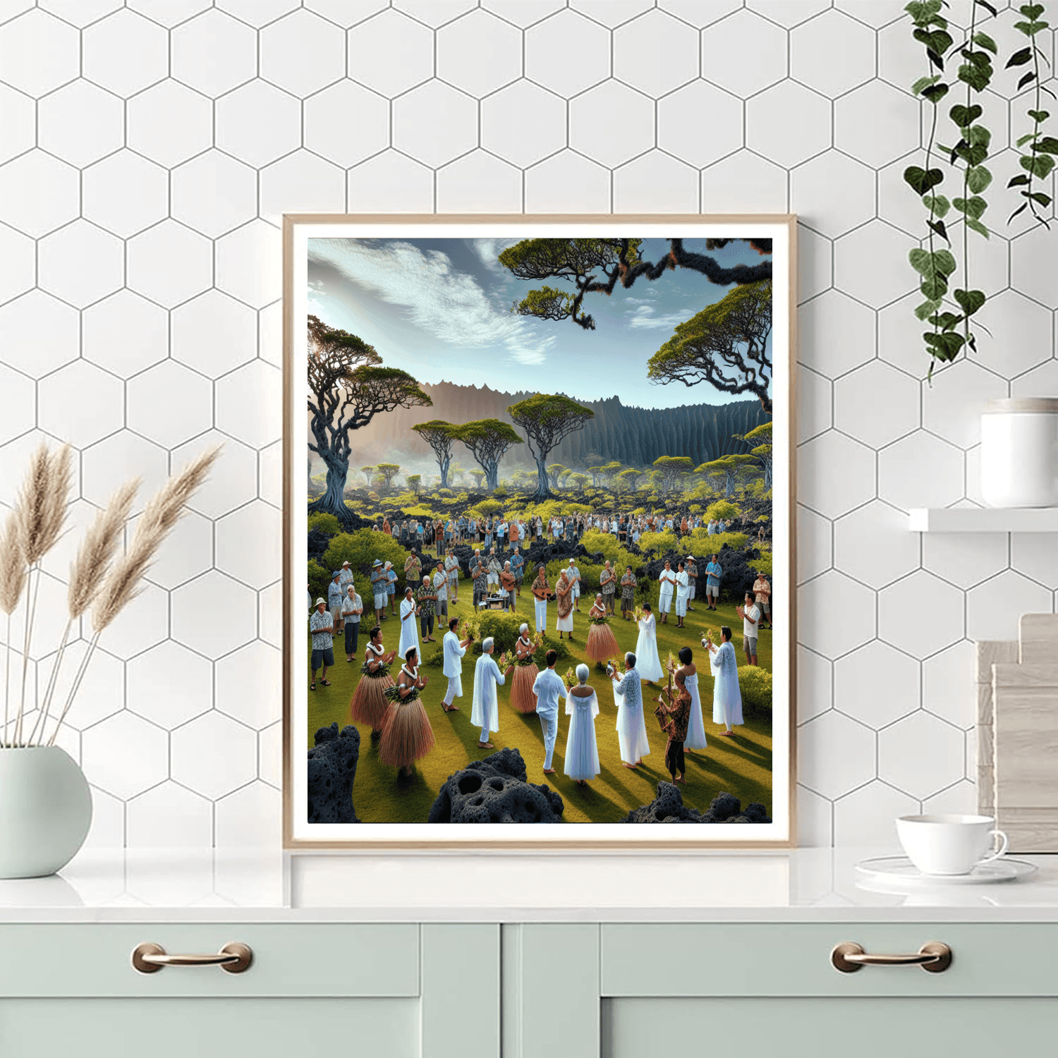 Pahoa Lava Tree State Monument Festival - Hawaii, Usa Paint By Numbers Kits