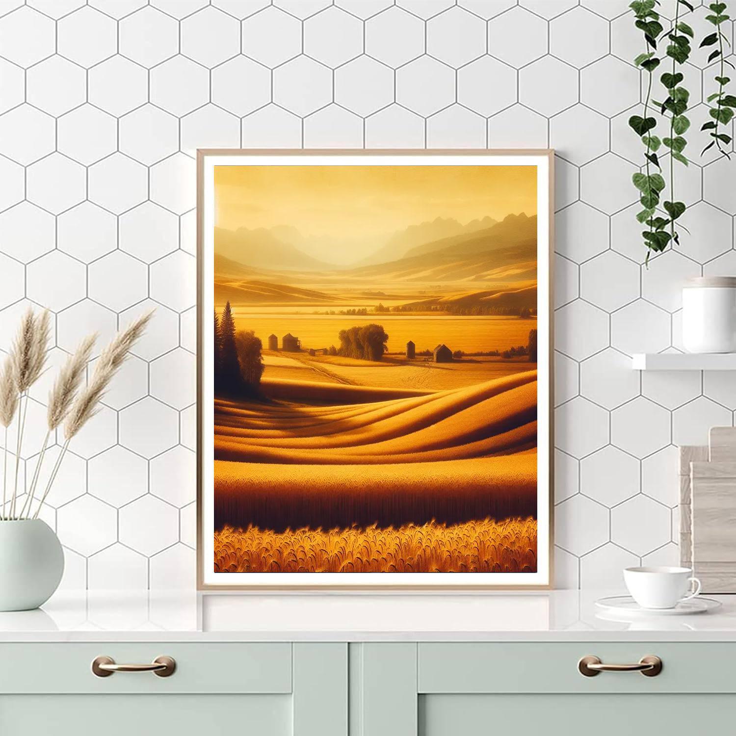 Golden Fields Splendor Paint By Numbers