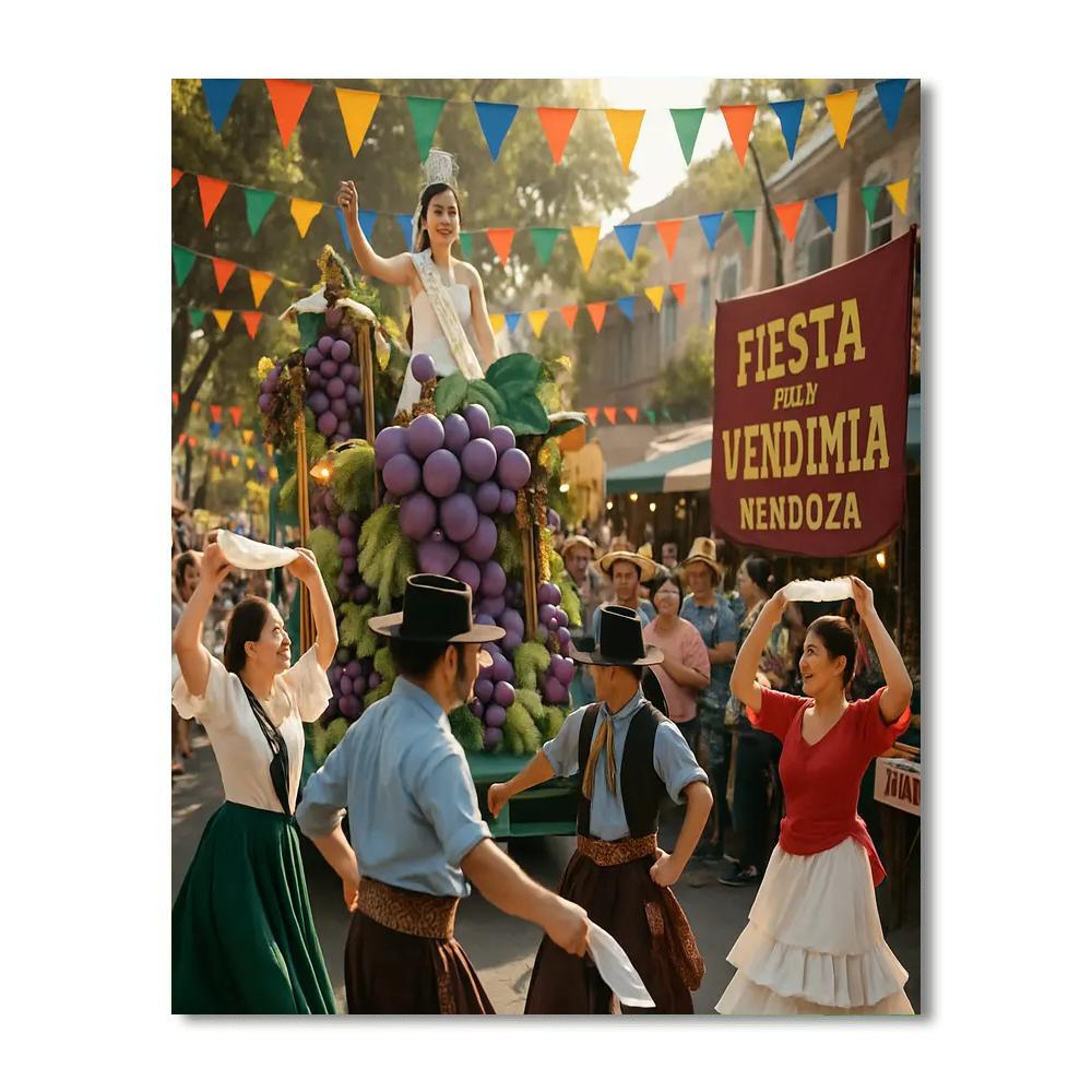 Festa Della Vendimia Number Painting