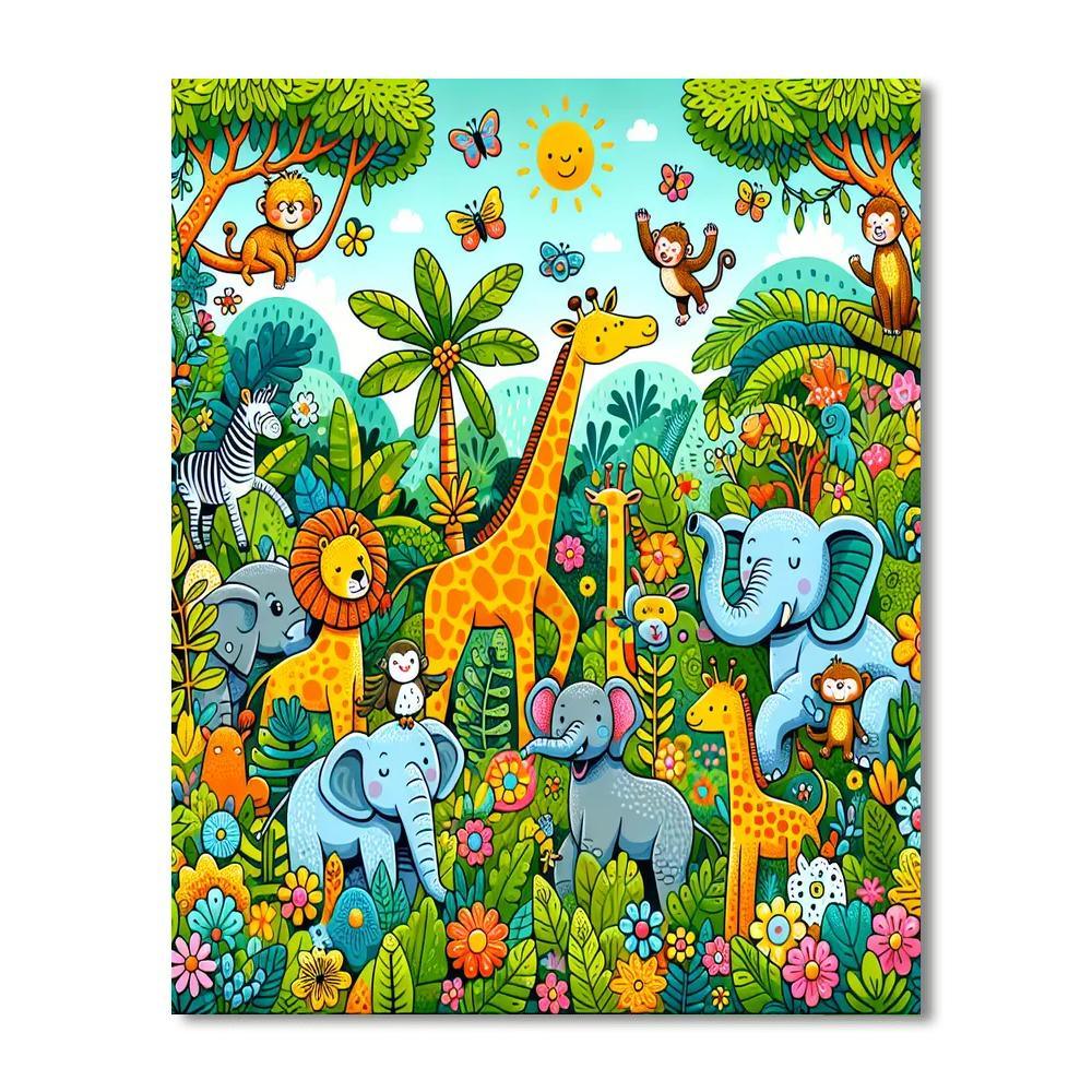 Whimsical Animal Adventure Paint By Number