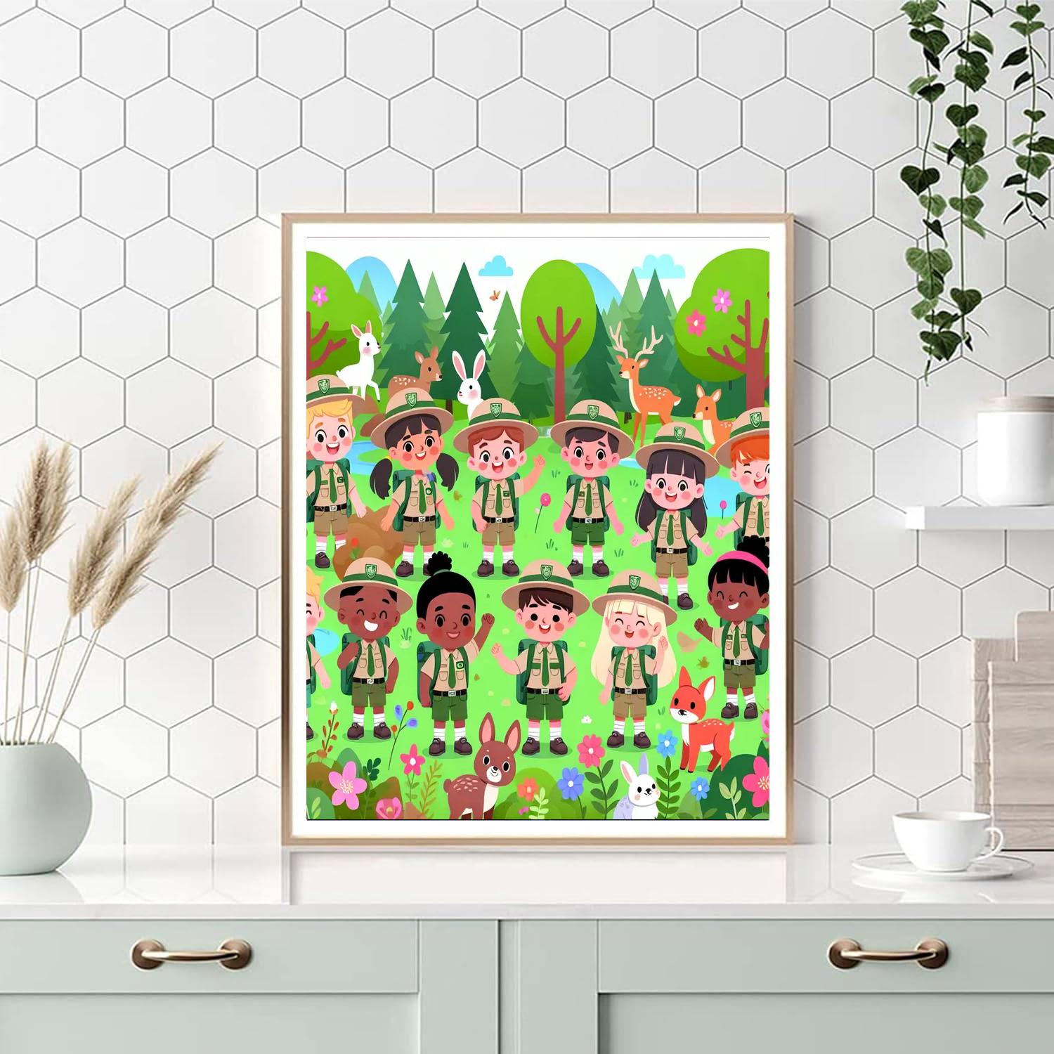 Forest Rangers Unite Paint By Number