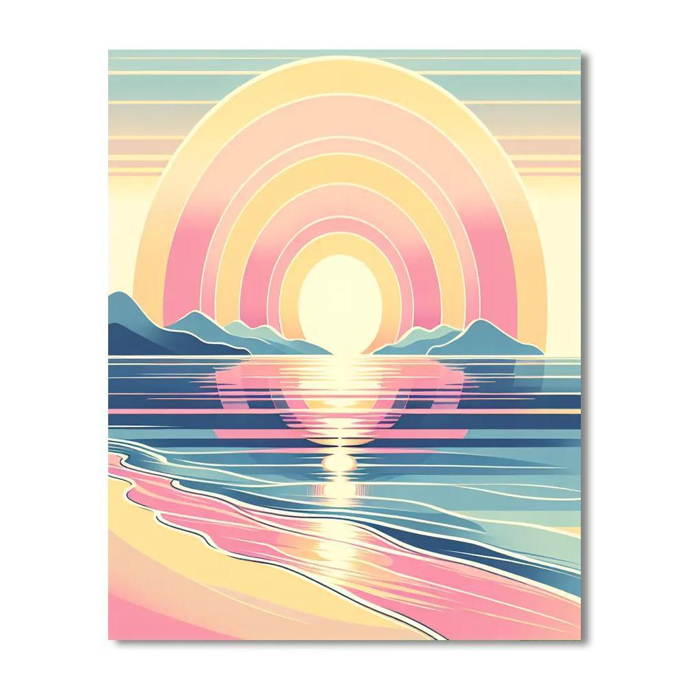 Seaside Sunrise Paint By Number