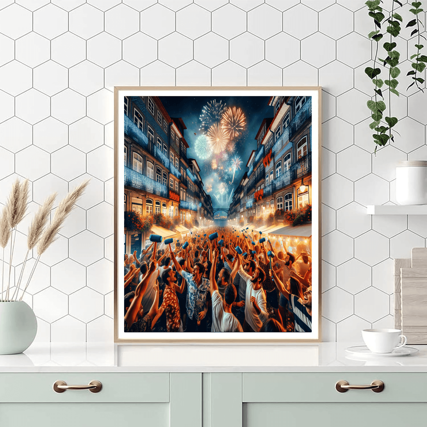 Festa De São João - Porto, Portugal Painting By Numbers Kit