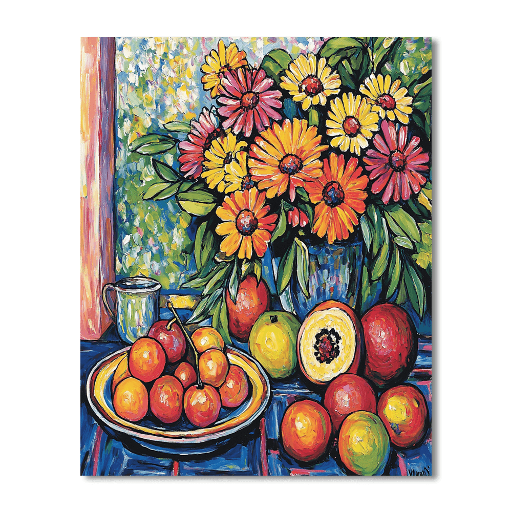 Henri Matisse Inspired Bountiful Nature  Paint By Numbers Art