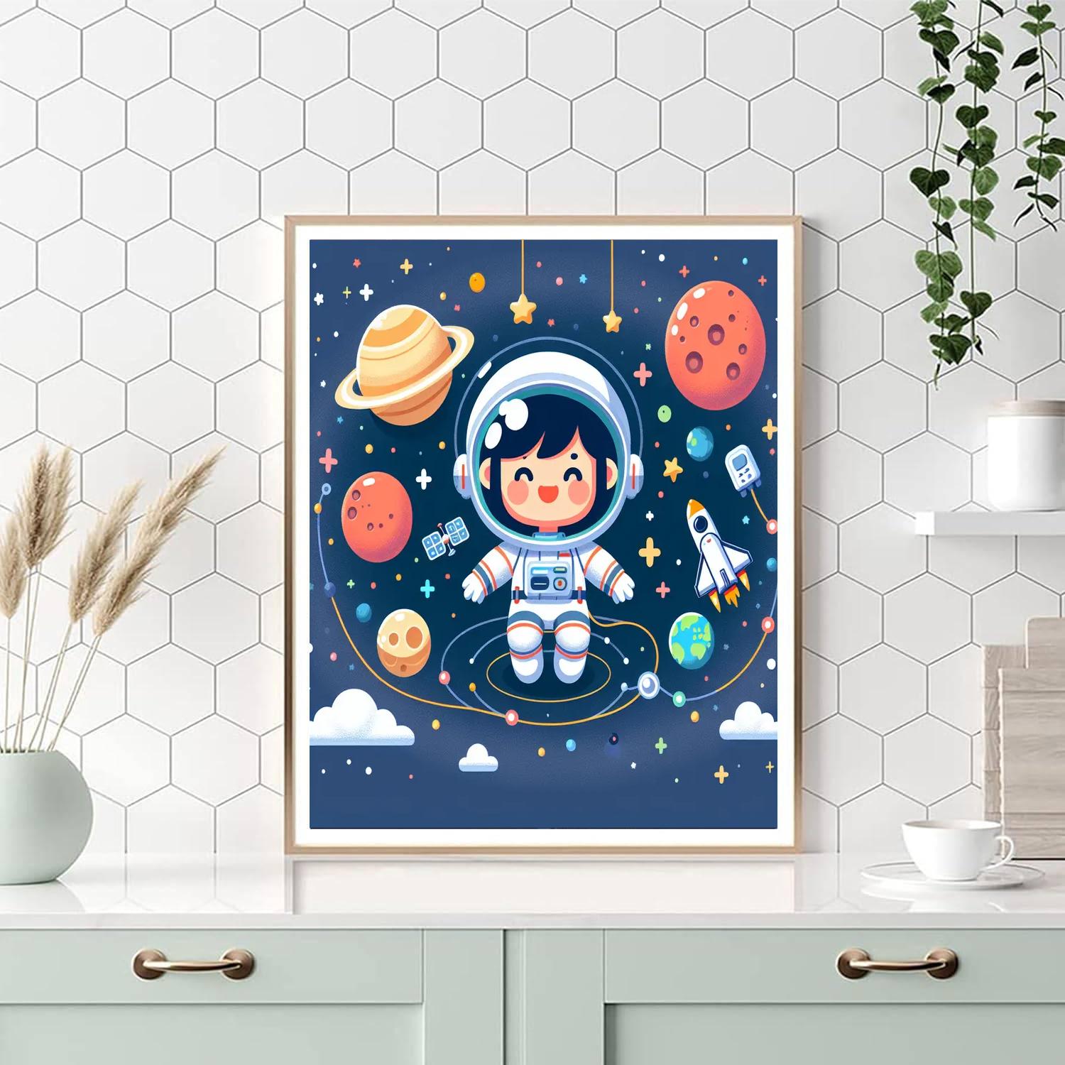 Astronaut Academy Painting Number Kit