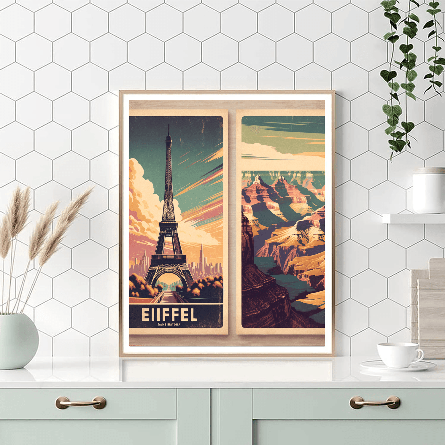 Charming Vintage Travel Posters Paint By Numbers
