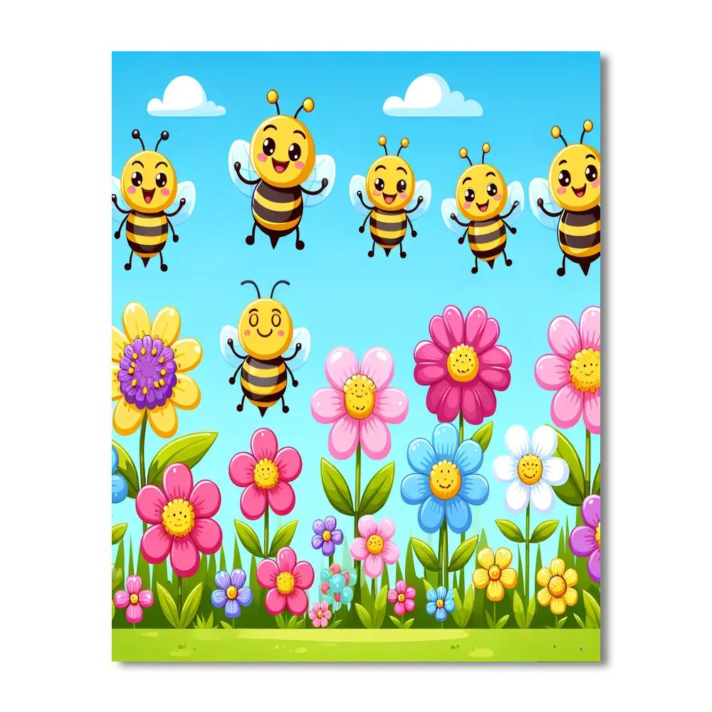 Bees' Blossom Festival Paint By Numbers Kits