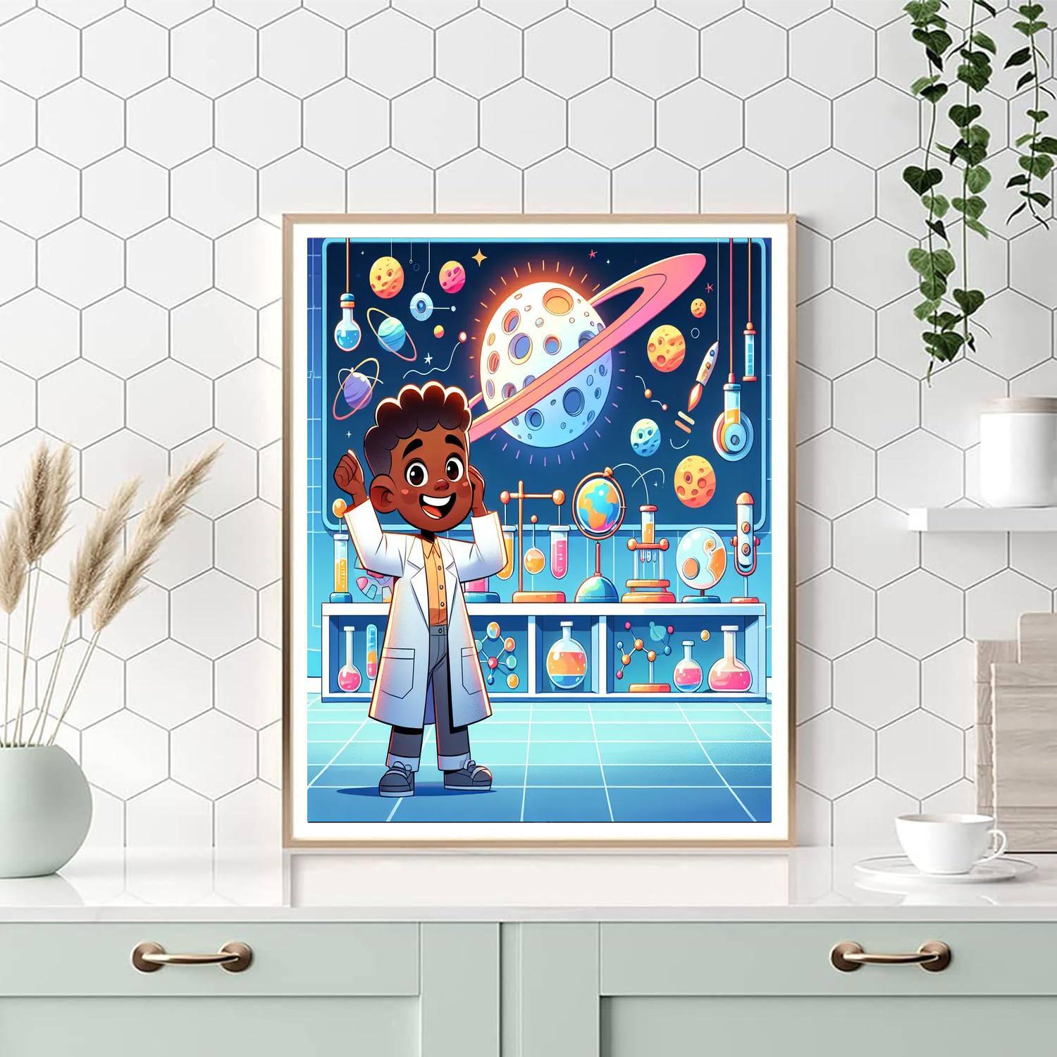 Lunar Laboratory Exploration Paint By Numbers Kits