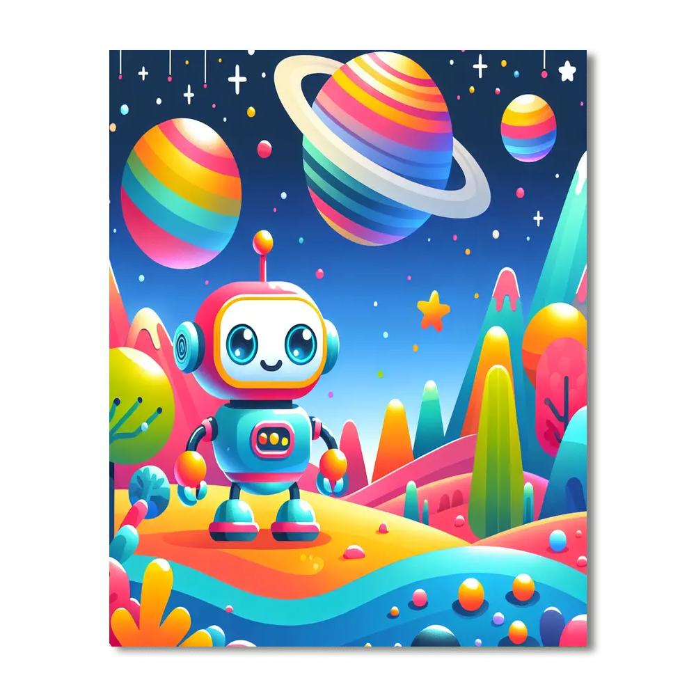 Robotic Explorers Adventure Paint By Numbers Kits