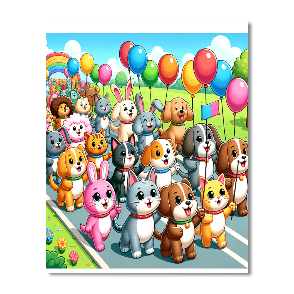 Pet Pals Parade Paint By Number