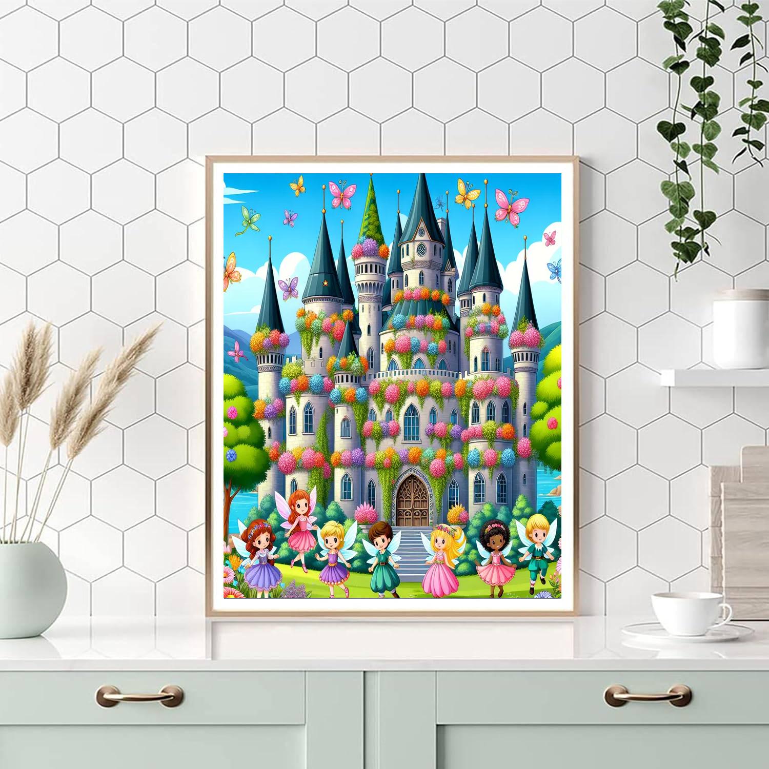 The Enchanted Castle Garden DIY Paint By Numbers