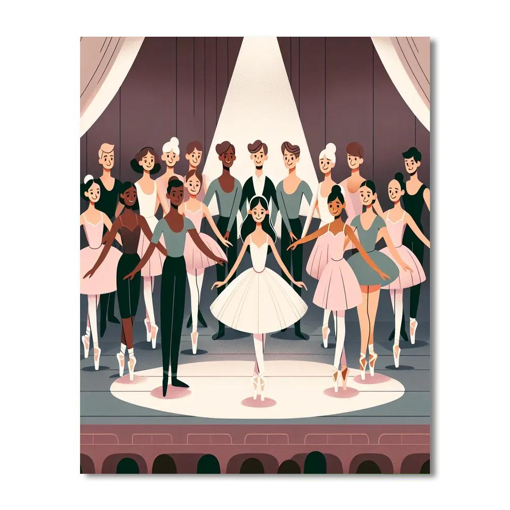 Ballet Bliss Painting Number Kit