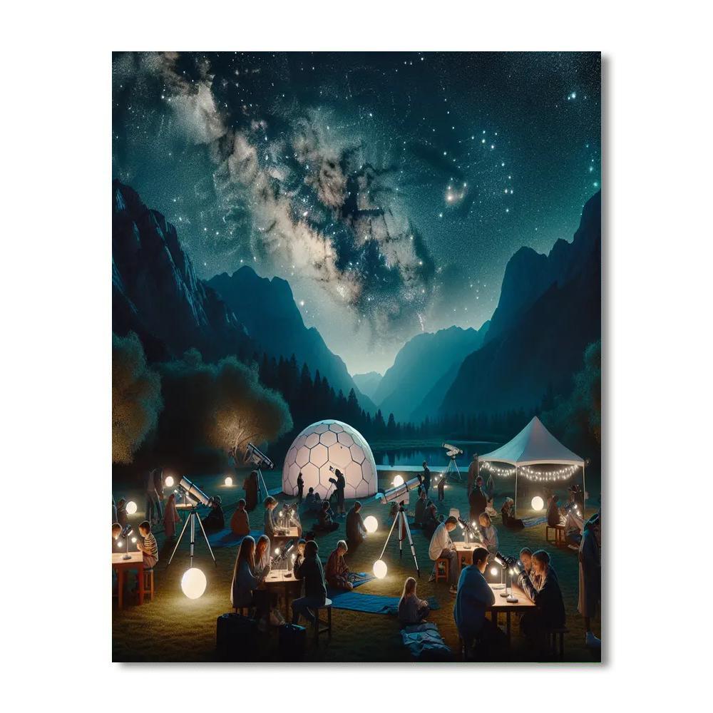 Jasper Dark Sky Festival Painting Number Kit