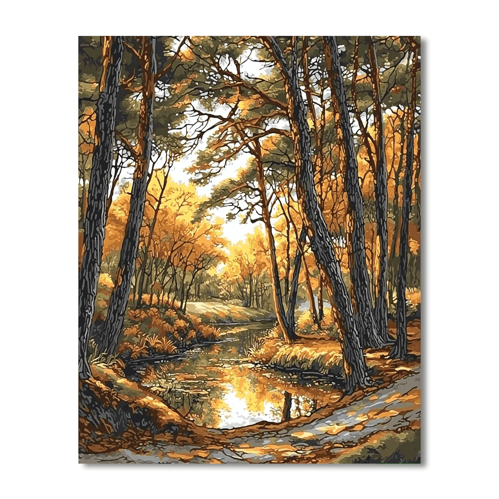 Leonardo Da Vinci Inspired Renaissance Woodland Charm  Paint By Numbers Kits