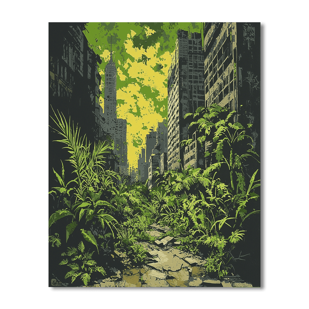 Banksy Inspired Banksy's Nature Reclaims  Paint By Numbers Art