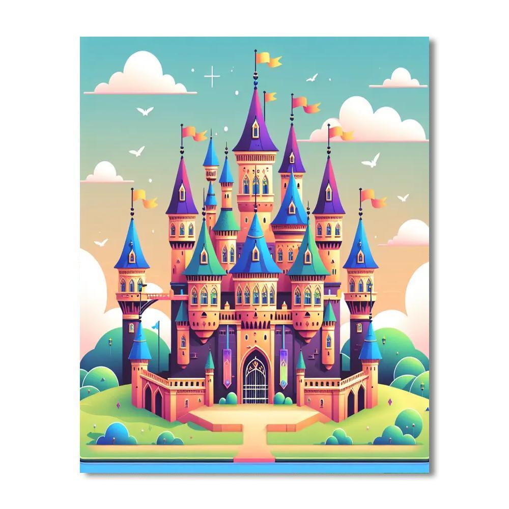 Mystic Castle Dreams Number Painting