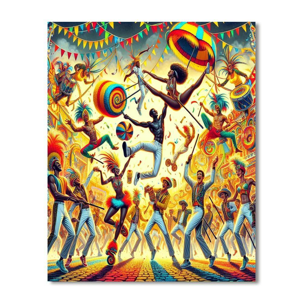 Vivid Carnival Celebration DIY Paint By Numbers
