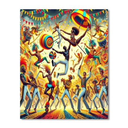 Vivid Carnival Celebration DIY Paint By Numbers