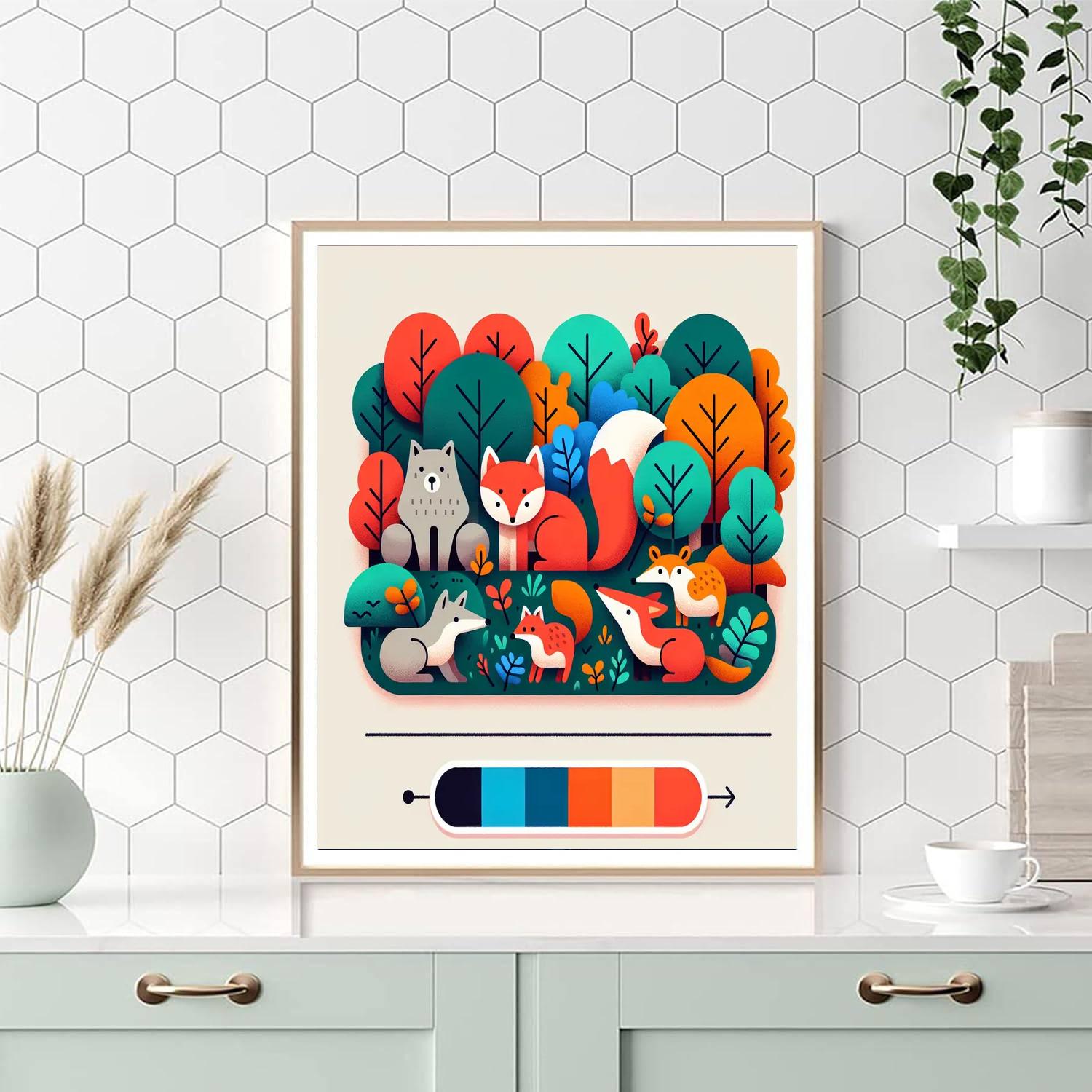 Funky Forest Critters Painting By Numbers Kit