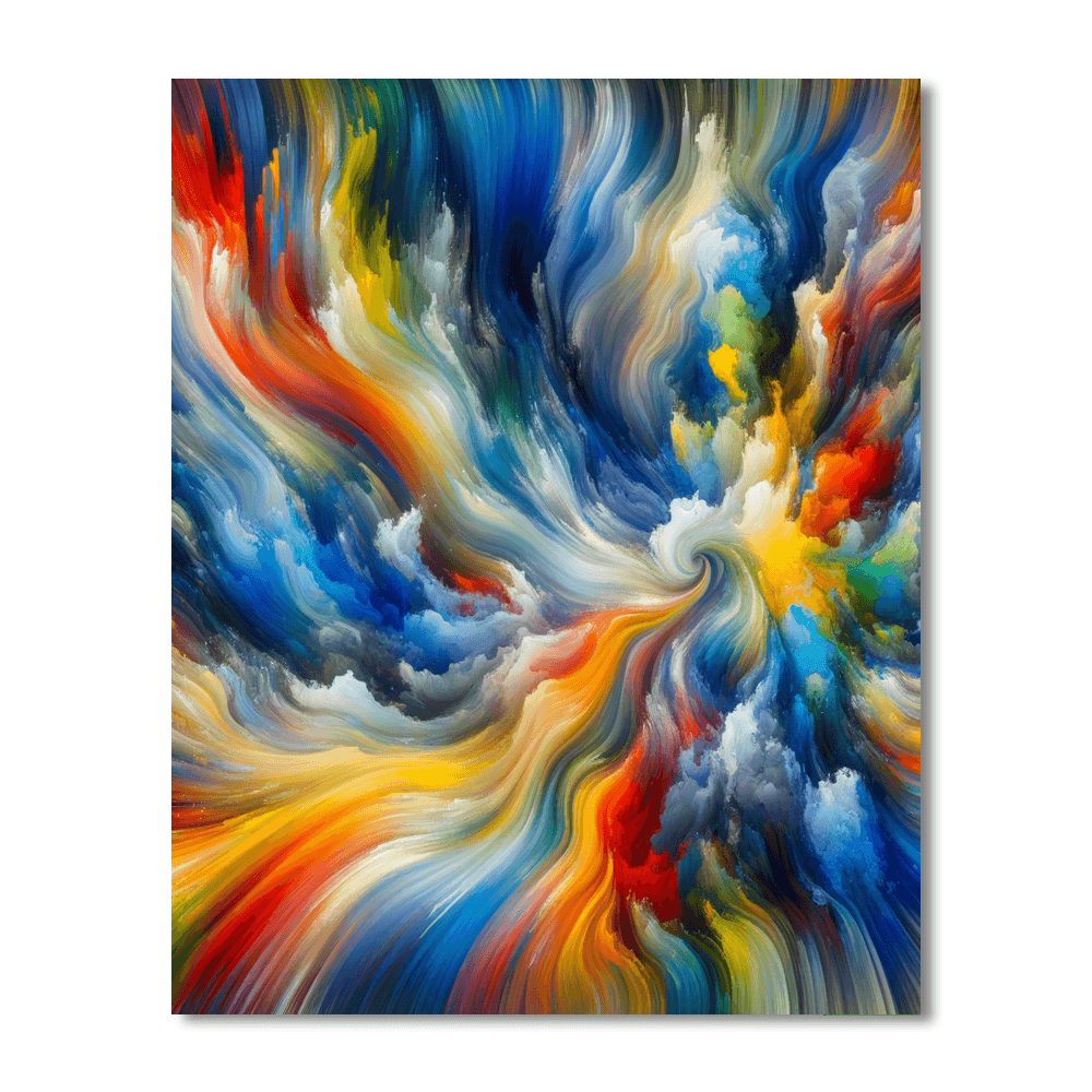 Abstract Vision Paint By Color