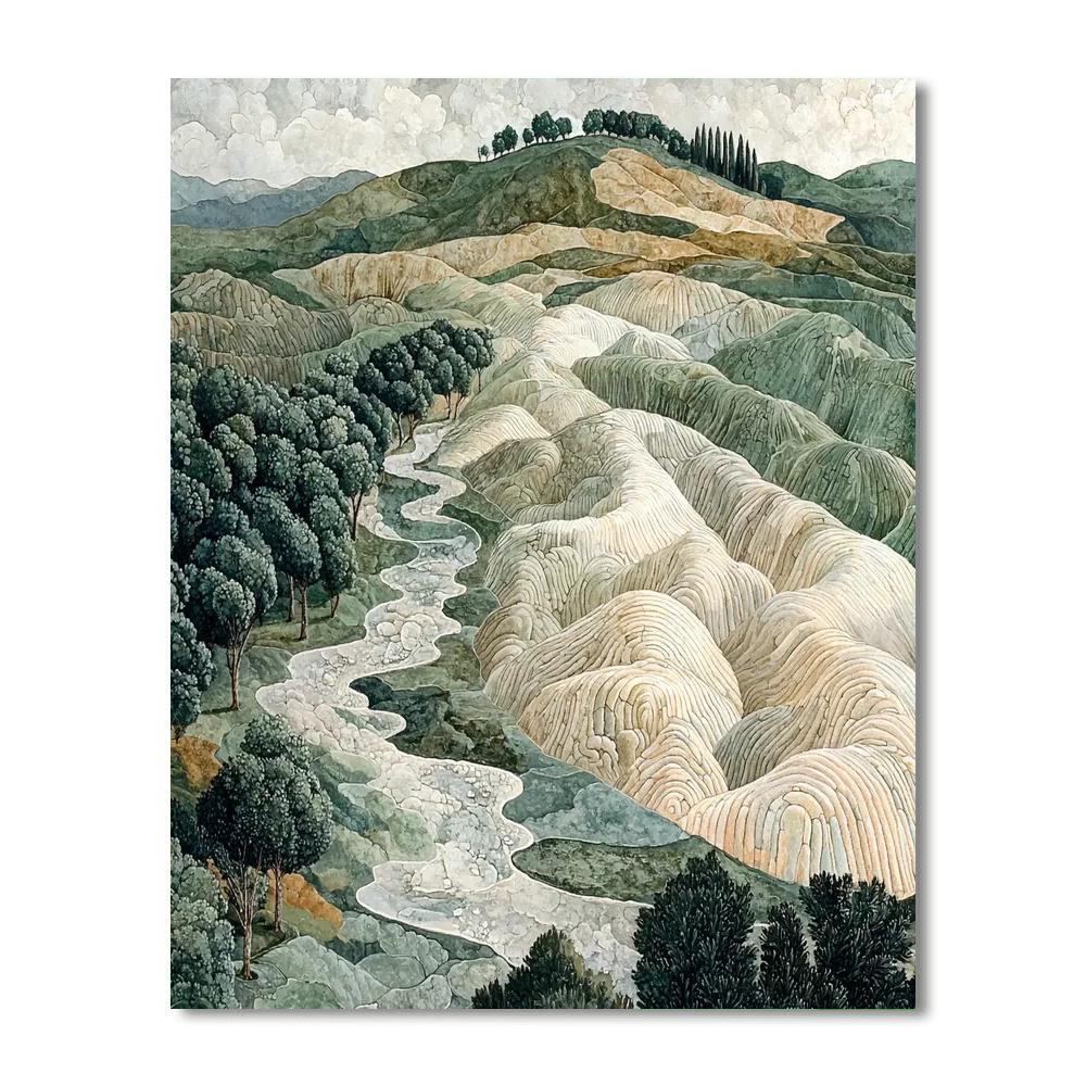 Leonardo Da Vinci Inspired Echoes Of Earth  Paint By Number