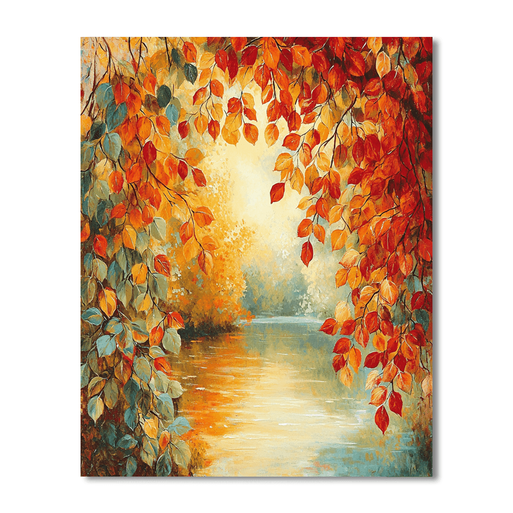 Pierre-Auguste Renoir Inspired Vibrant Autumn Foliage  Paint By Numbers Kits