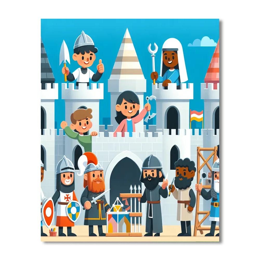 Castle Keep Number Painting