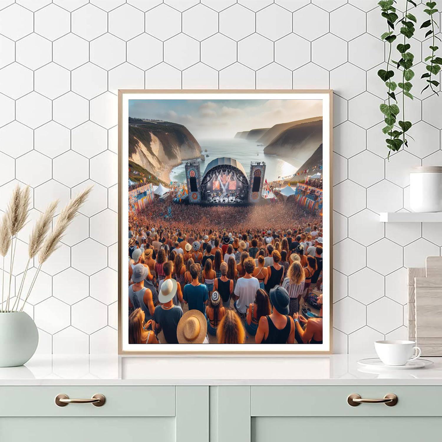 Isle Of Wight Festival - Isle Of Wight, England Numbered Painting Kits