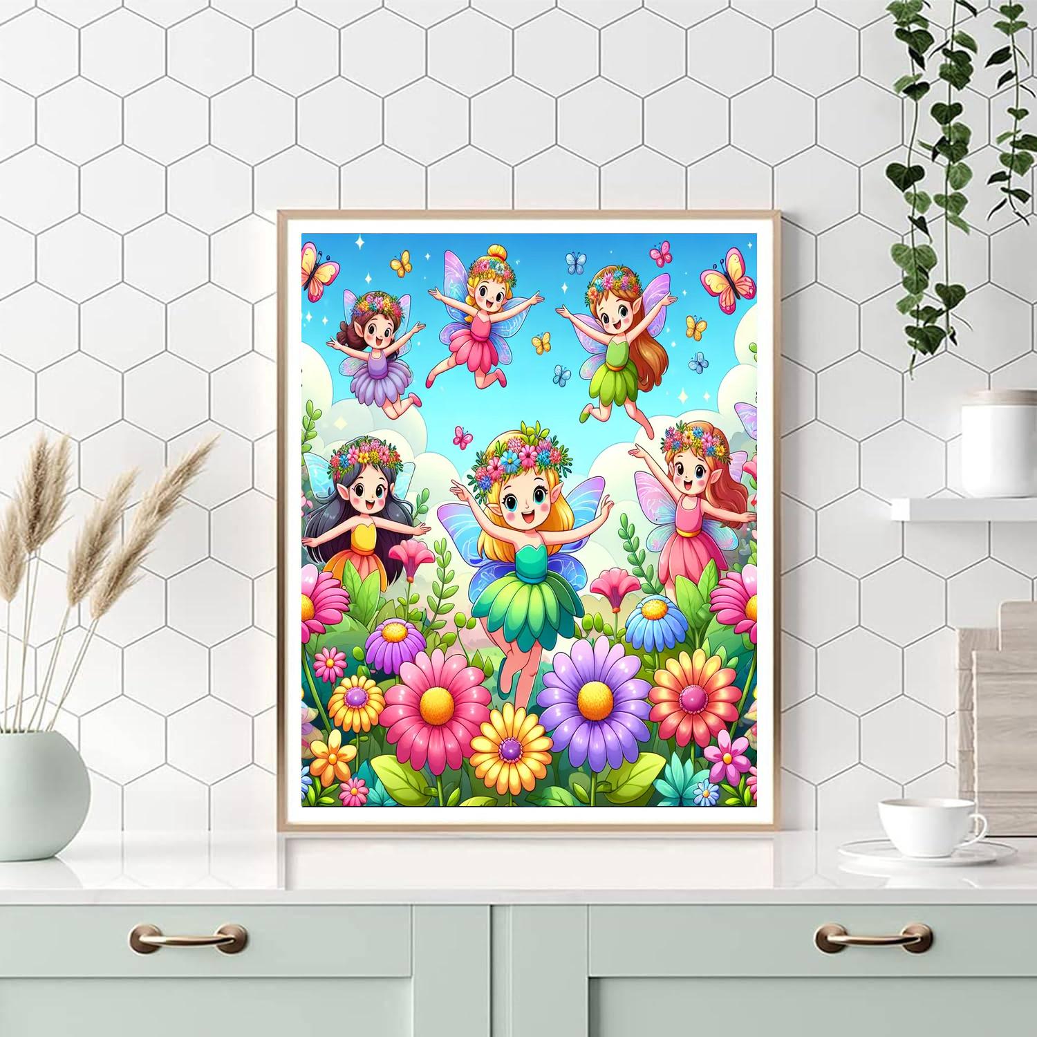 Magic Garden Of Fairies Number Painting