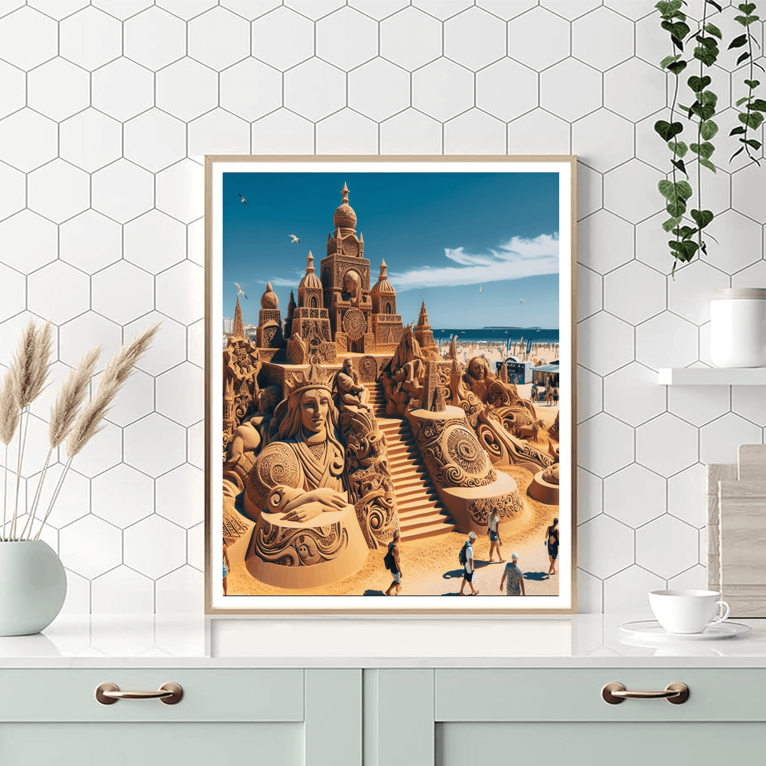 International Sand Sculpture Festival - Algarve, Portugal Number Painting