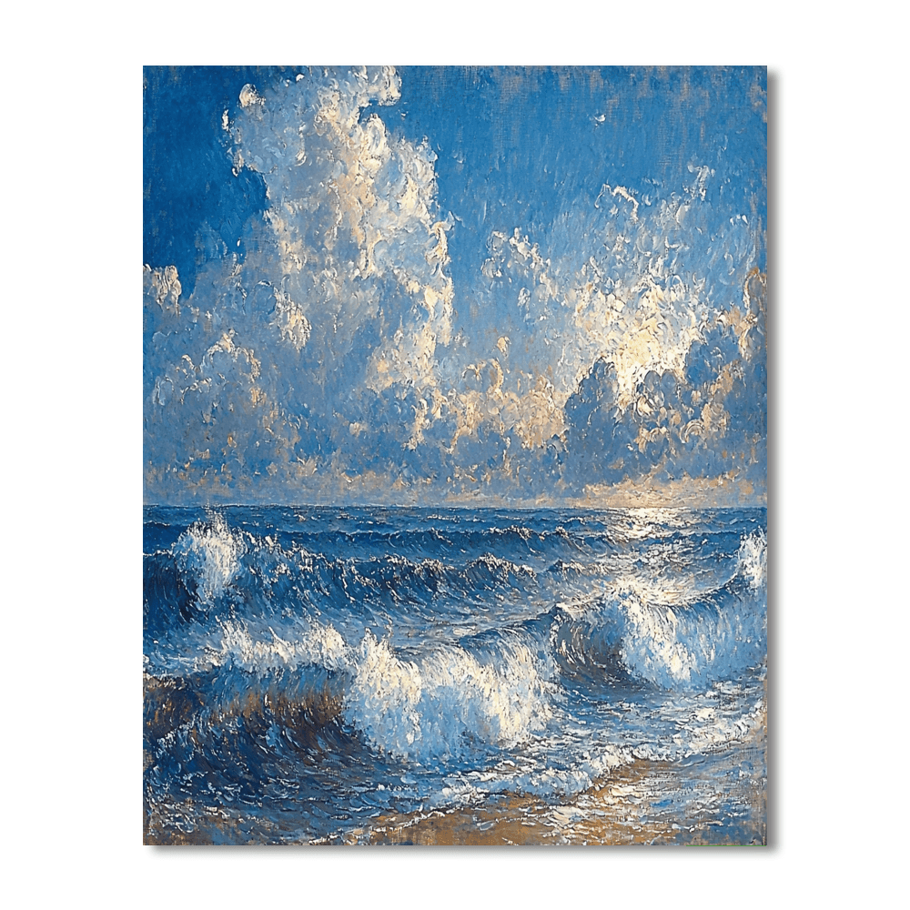 J.M.W. Turner Inspired Ocean's Echo  Paint By Numbers Kits
