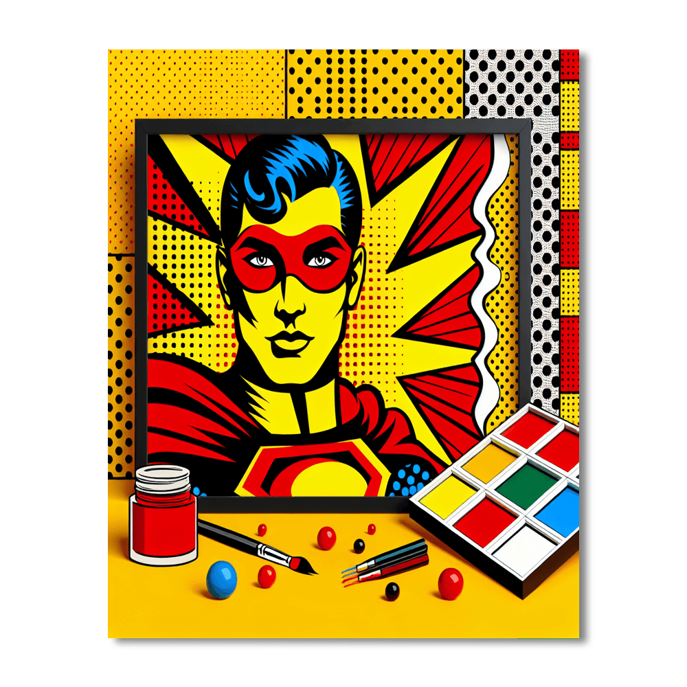 Retro Pop Art Painting By Numbers Kit