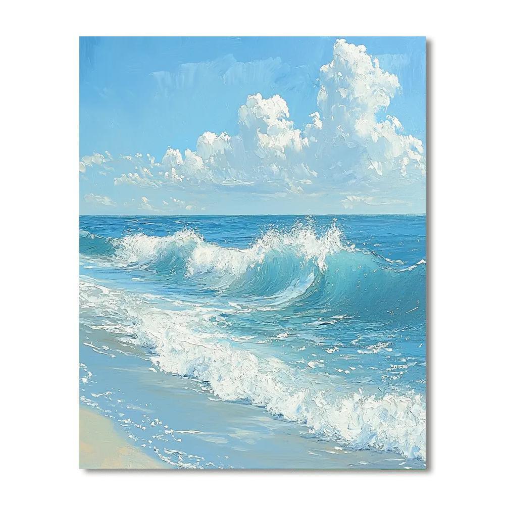 Winslow Homer Inspired Whispering Ocean Waves  Paint By Color