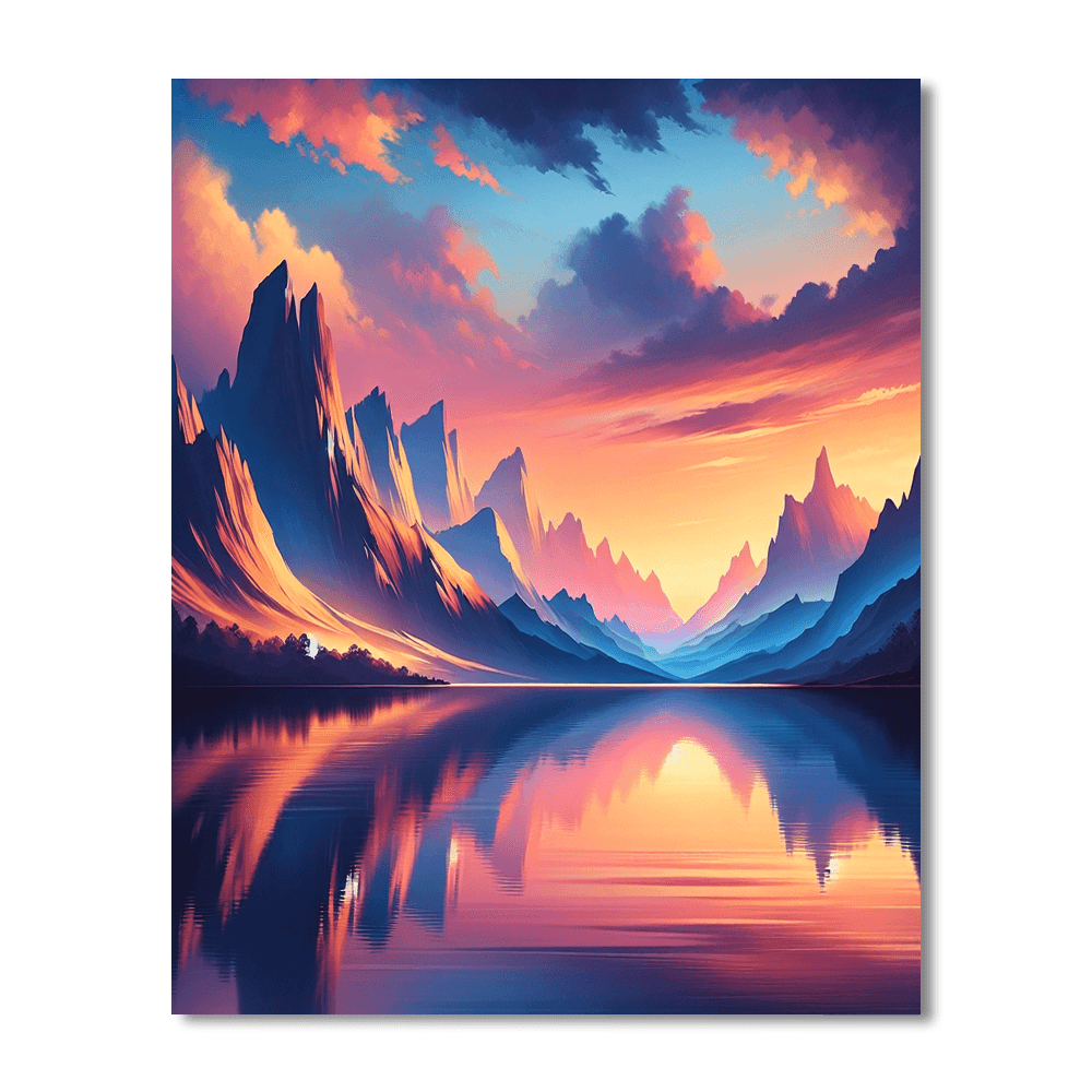 Peaceful Reflections Painting Number Kit