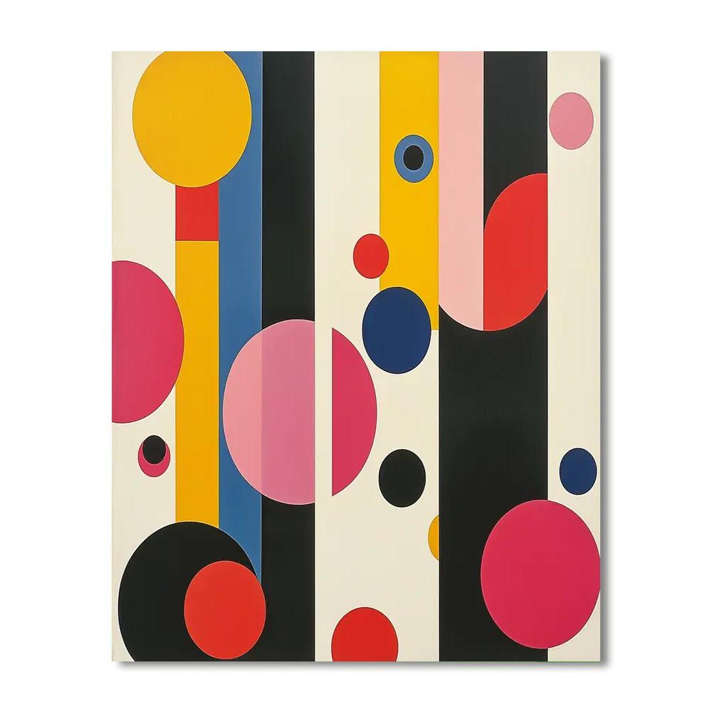 Kazimir Malevich Inspired Colorful Symmetry  Paint By Color