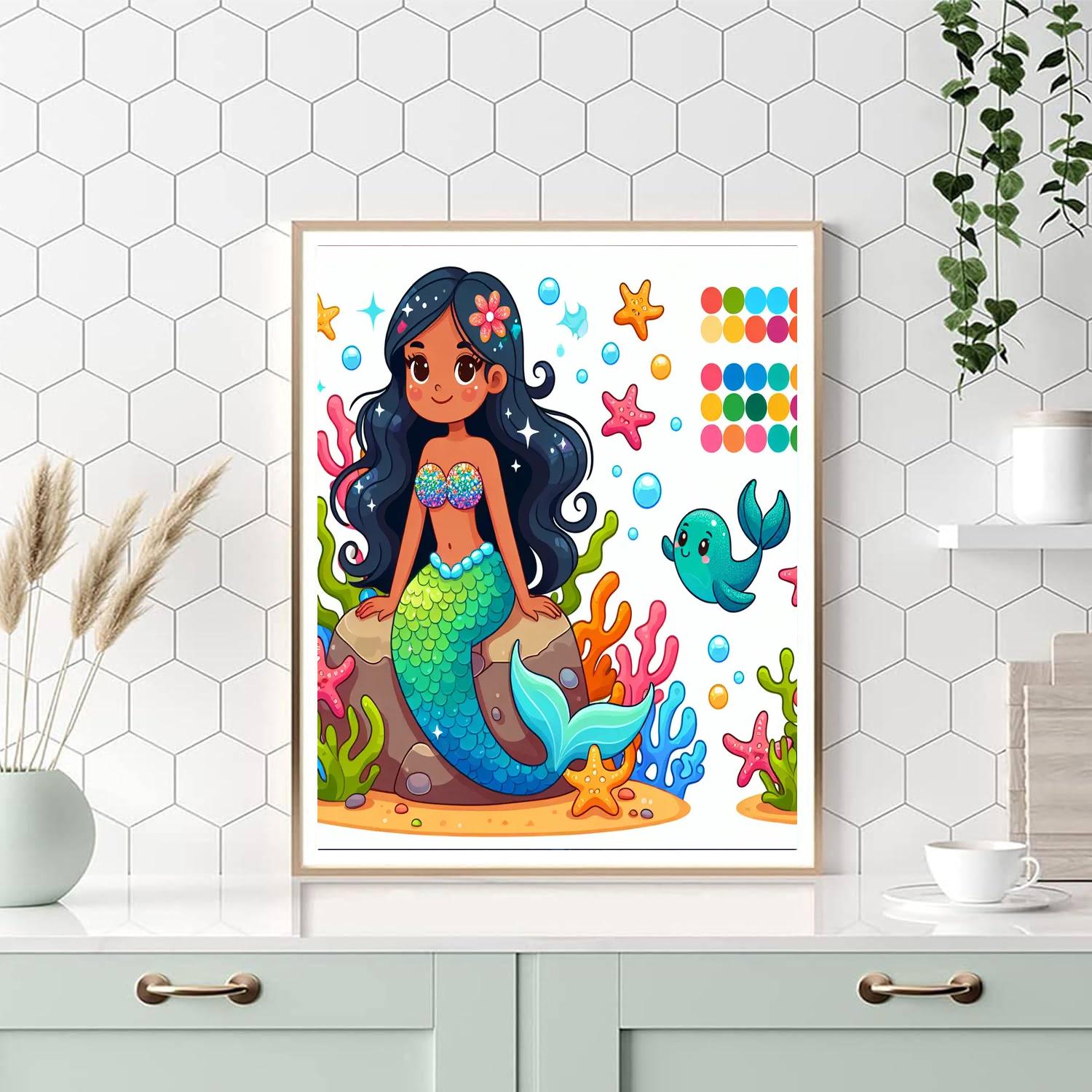 Seaside Mermaid Melody Paint By Number