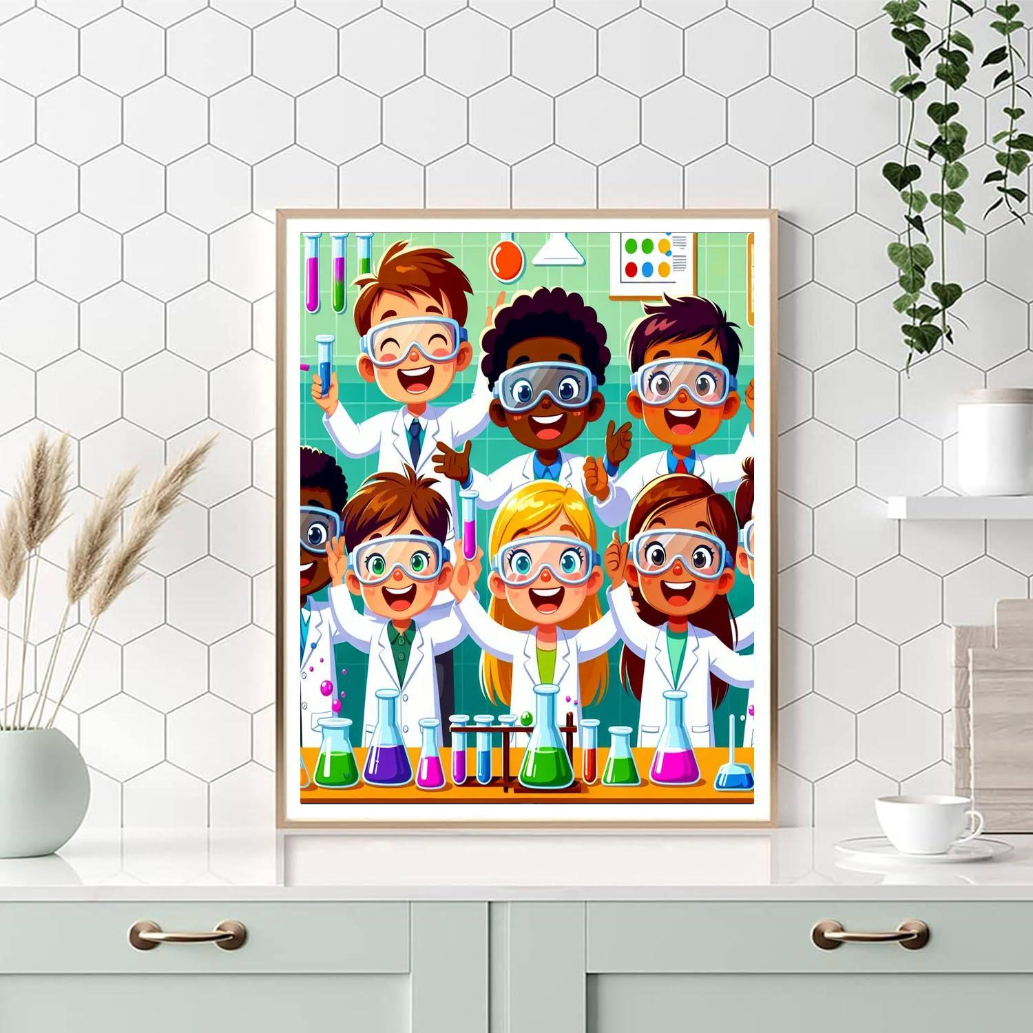 Exciting Science Adventure Painting Number Kit