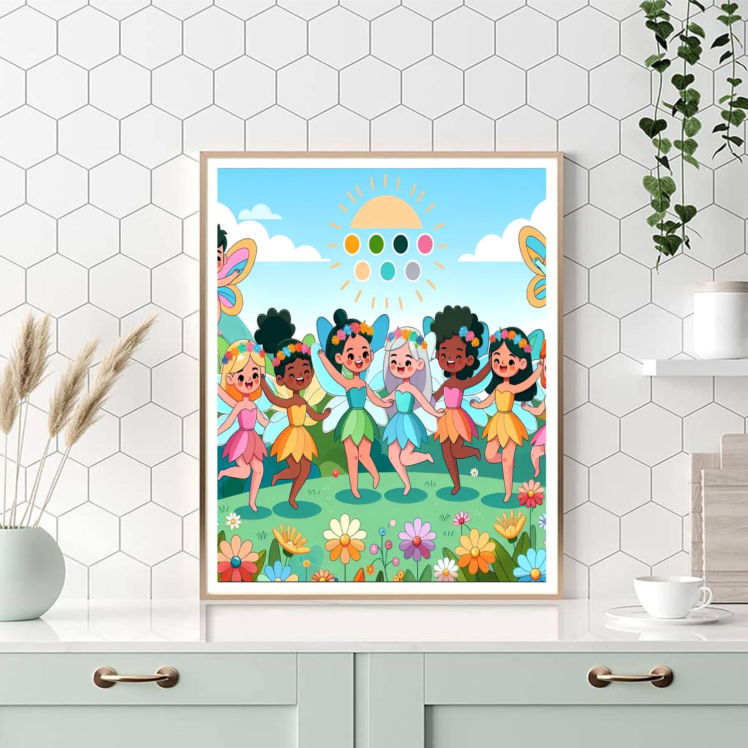 Fantastic Fairy Gathering Paint By Numbers