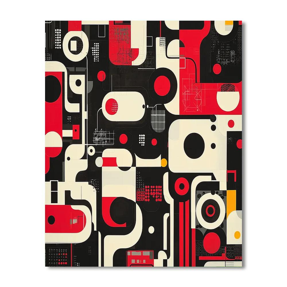 Banksy Inspired Interconnected Realities  DIY Paint By Numbers