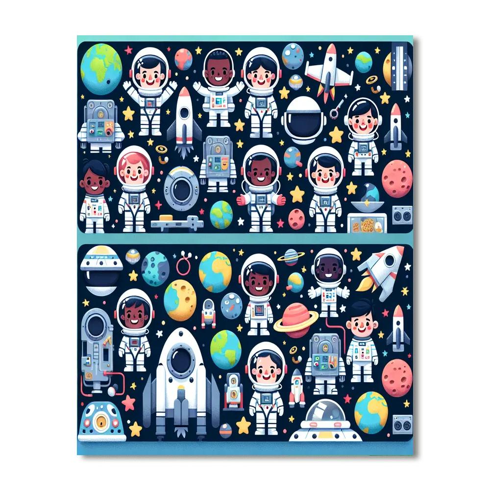 Galaxy Treasure Hunt DIY Paint By Numbers