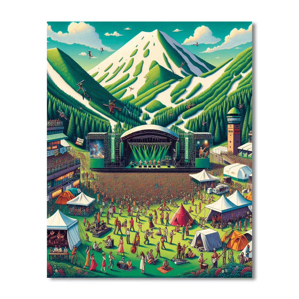 Fuji Rock Festival - Niigata, Japan Number Painting