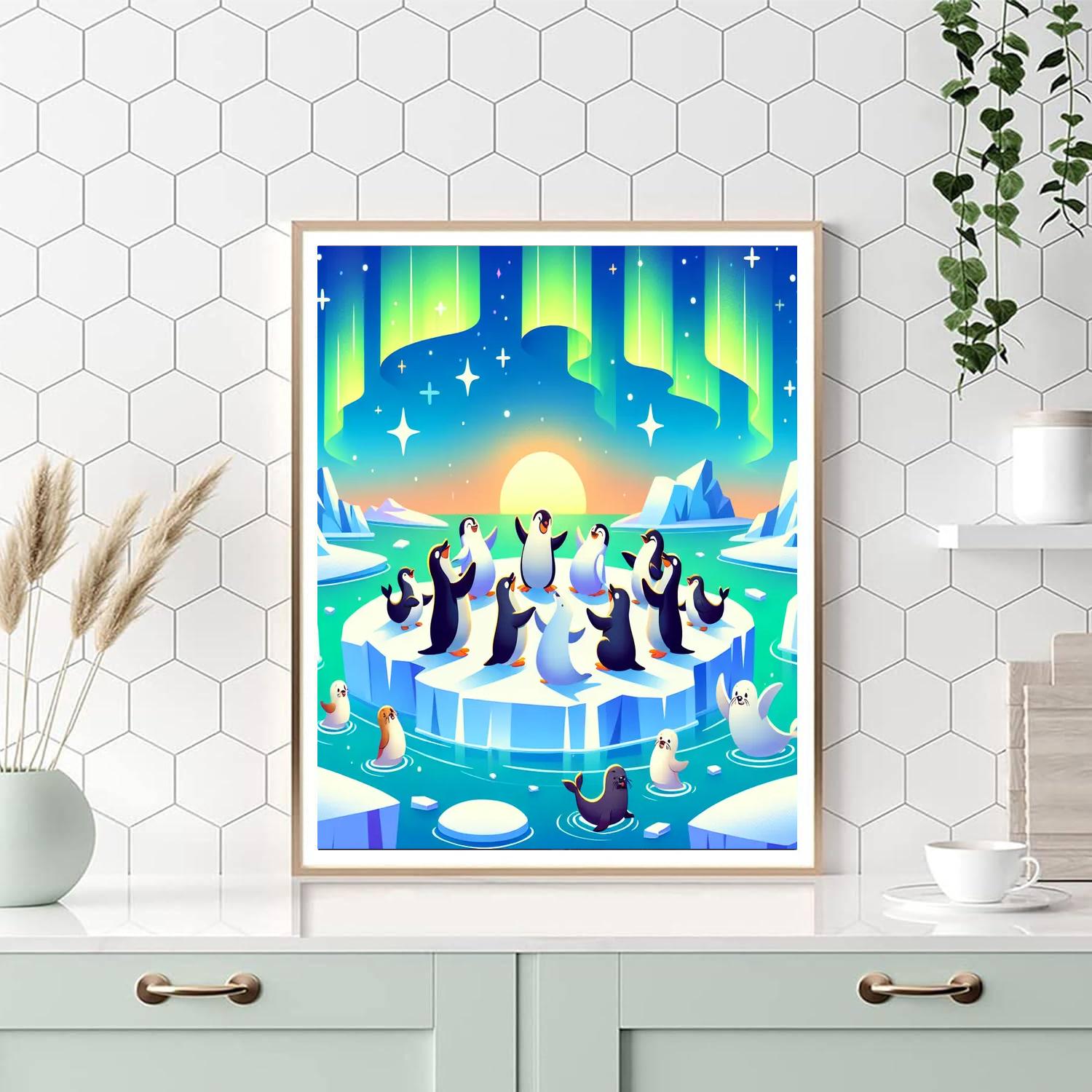 Polar Plunge Party Numbered Painting Kits