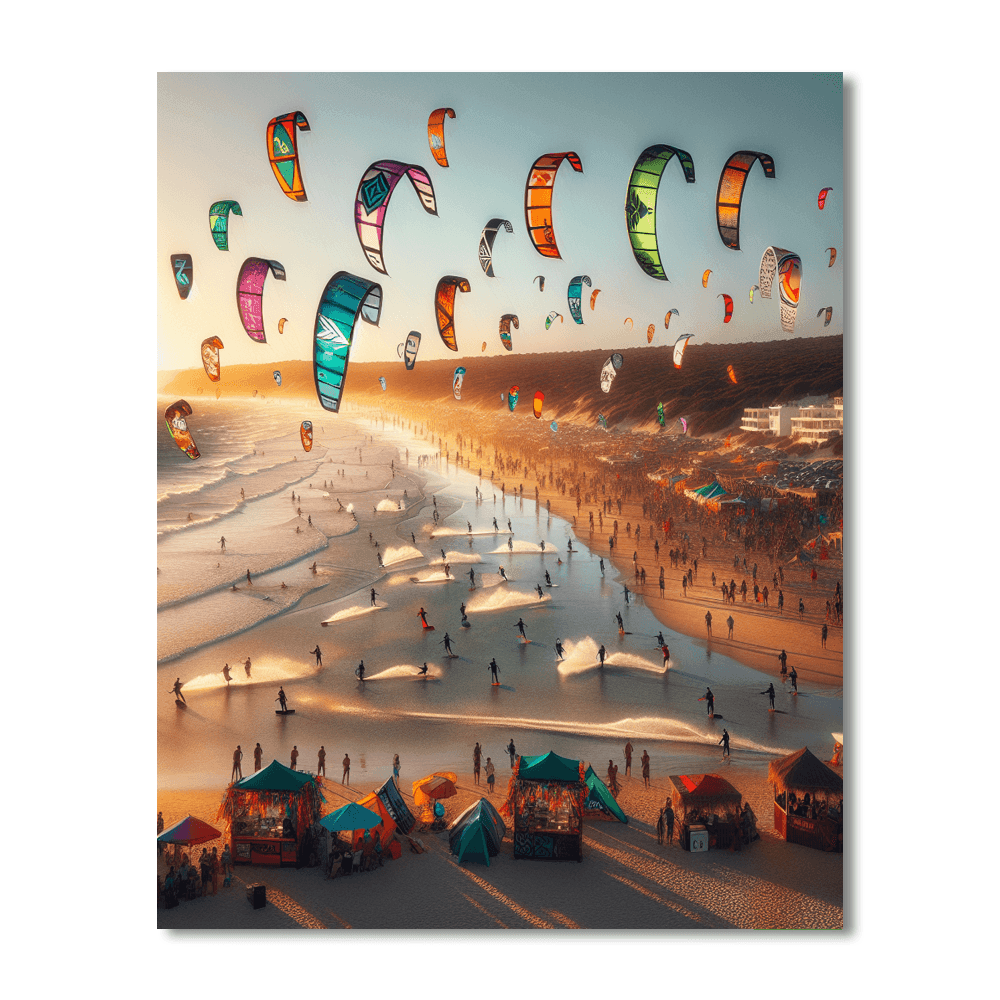 The Kitesurfing Festival - Tarifa, Spain Paint By Numbers Kits