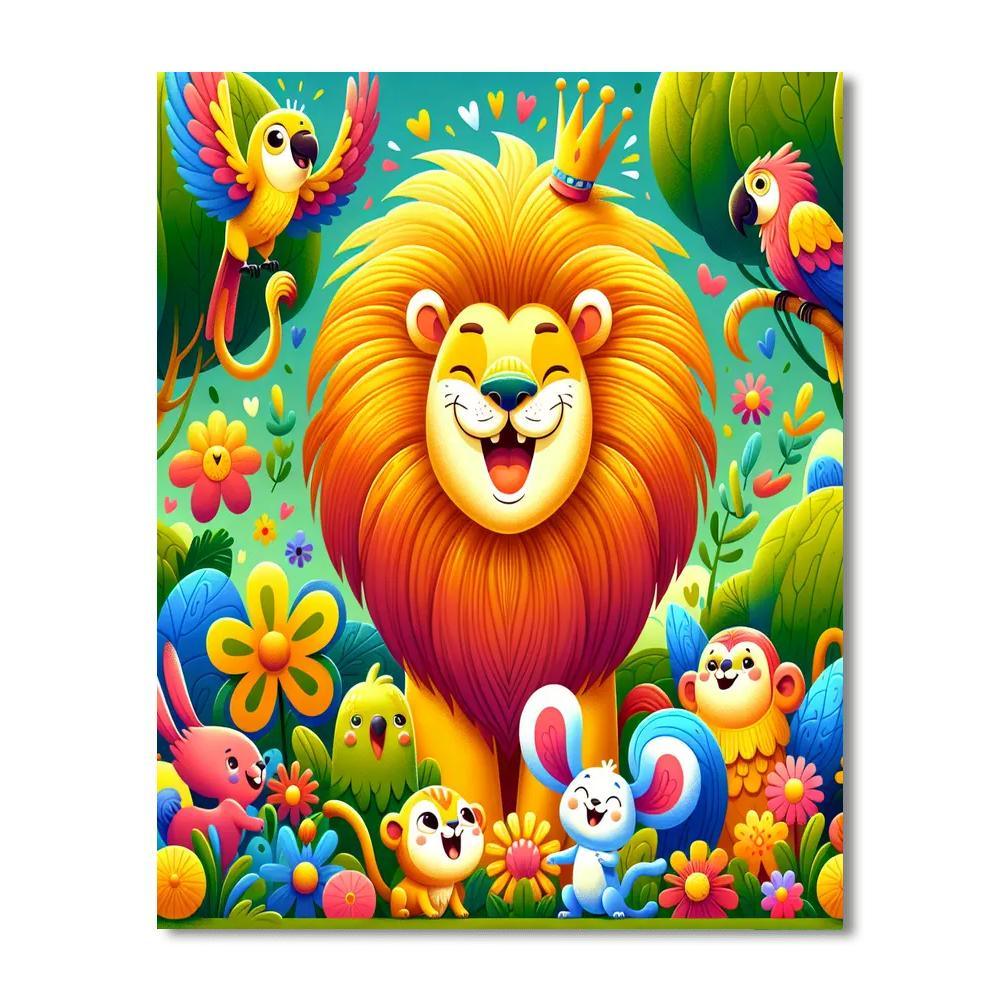 Magical Kingdom Of Animals Painting Number Kit