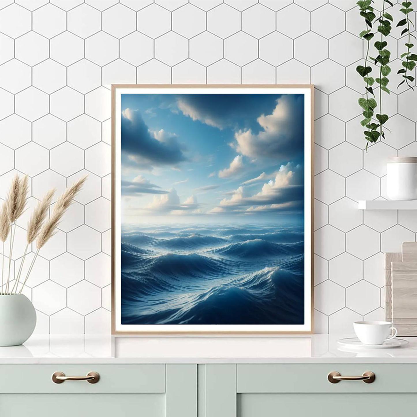 Sapphire Ocean Serenity Paint By Numbers Kits
