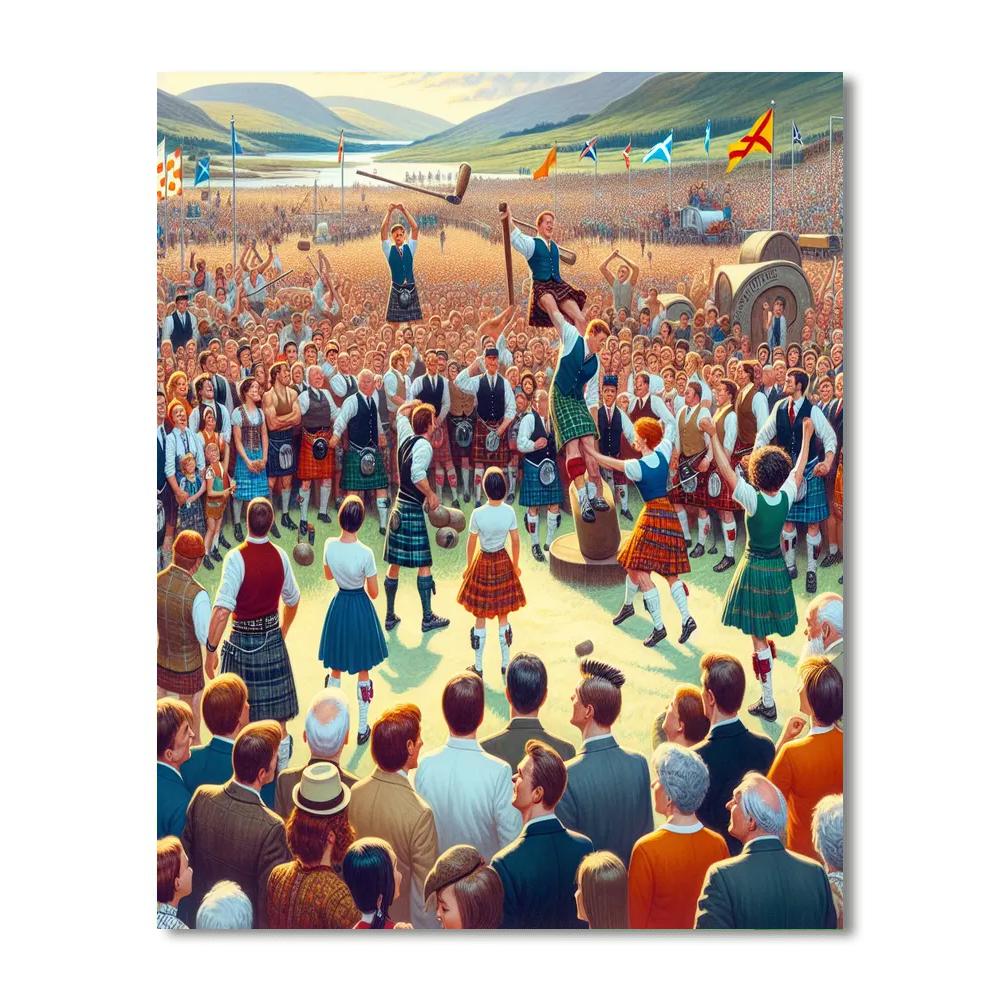 Inverness Highland Games - Inverness Painting Number Kit