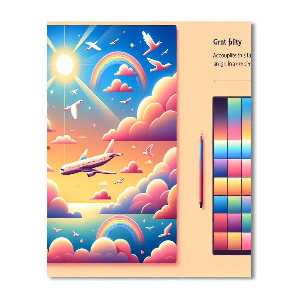 Sky High Journey Paint By Numbers Art