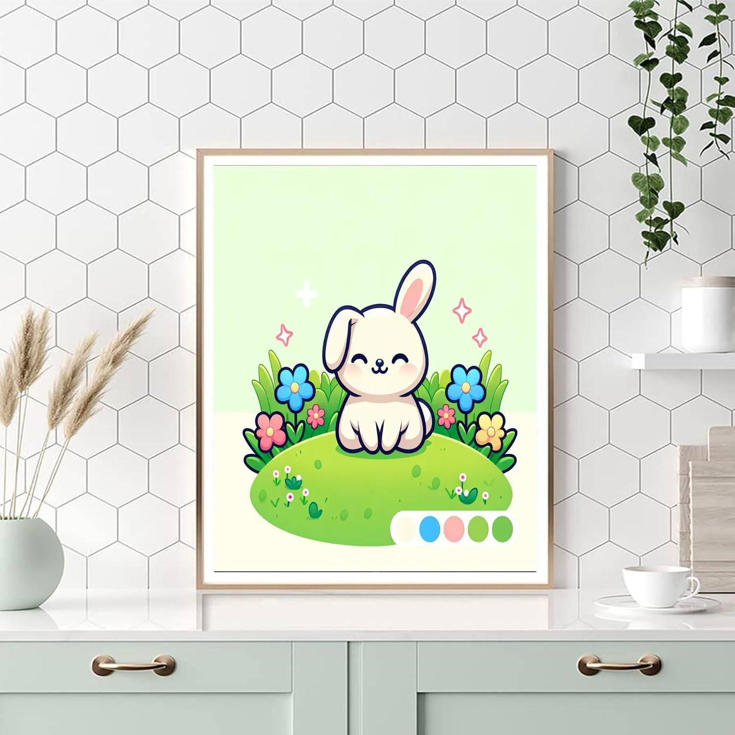 Sweet Little Bunny Painting By Numbers Kit